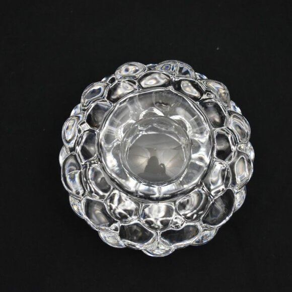 Orrefors Sweden Hallon Raspberry Crystal Votive Candle Holder - Picture 3 of 5